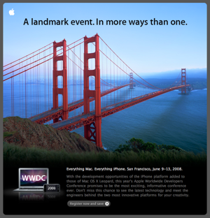 Invitación al WWDC2008